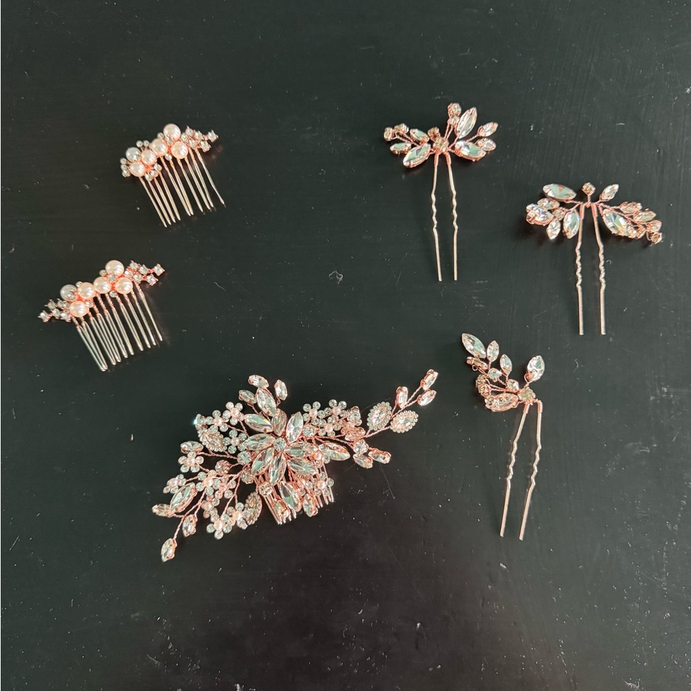 Rose Gold hair pieces